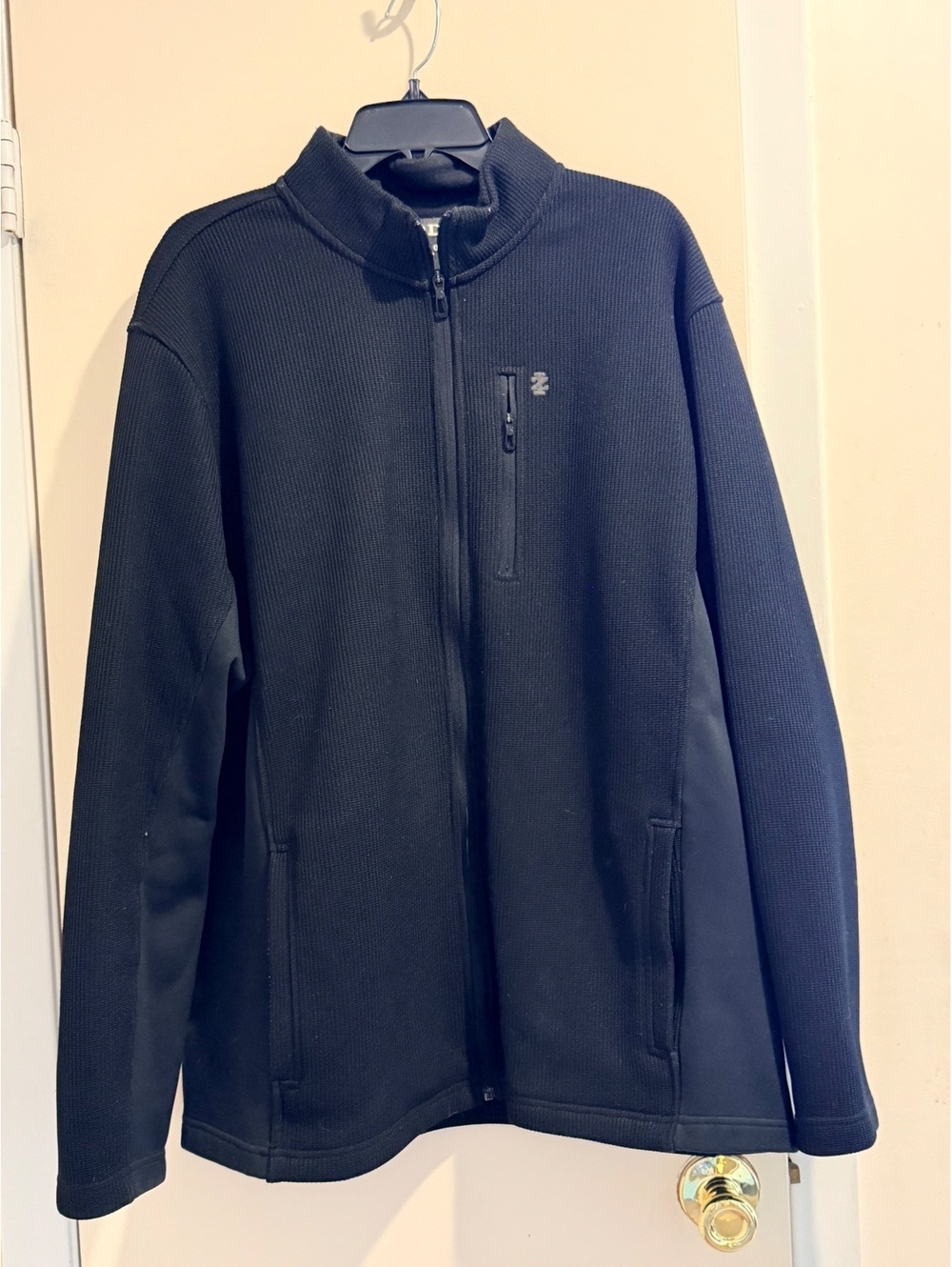 IZOD Advantage black full zip jacket